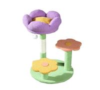Arbre À Chat D'intérieur, Tour d'escalade Multi-Niveaux avec Jouet Interactif À Pompon, Griffoir Stable pour Chatons Et Chats Adultes