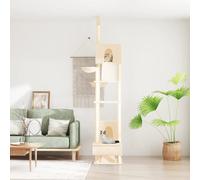 Arbre à Chat du Sol au Plafond Gris Foncé 277-303cm Arbre à Grimper Jeu vidaXL