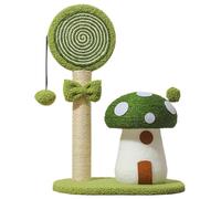 Arbre à chat en forme de champignon | Arbre à chat d'intérieur | Grattoir multifonction en sisal - Joli poteau de champignon - Protection de meubles pour chats de salon