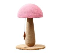 Arbre à chat en forme de champignon avec jouet en sisal pour protéger les meubles