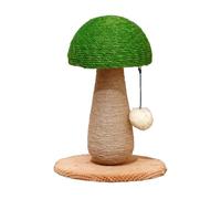 Arbre à chat en forme de champignon avec jouet en sisal pour protéger les meubles