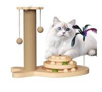 Arbre à chat en sisal - Arbre à chat robuste pour l'intérieur | Corde naturelle avec tour d'entretien des griffes, griffe de protection pour chaton, meubles de chat, salon, chambre à coucher, balcon
