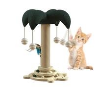 Arbre à chat en sisal avec roulement à billes robuste et disque rotatif pour grands chats domestiques