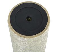 Arbre à chat en sisal et panneaux de particules de 55 cm de haut, 8 cm de diamètre, beige, meubles à gratter pour escalade, jouer, dormir, arbre d'escalade stable avec grotte et surface de couchage