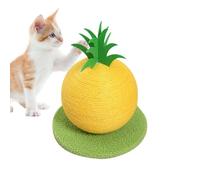 Arbre à chat en sisal naturel épais et résistant pour chatons d'intérieur (ananas)