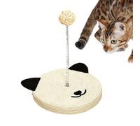 Arbre à chat en sisal pour chats | Jouet à bâton avec cloche intégrée | Tapis à rayures en sisal pour chats - Pour gratter les chatons intérieurs de toutes les races
