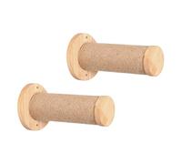 Arbre à chat - griffoir en bois, stable et sûr 2 x étagère pour chatons d'intérieur, meubles pour animaux montés, structure durable pour jouer et escrocs