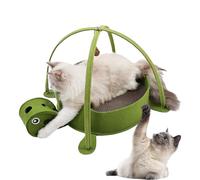 Arbre à chat - Griffoir ondulé en forme de tortue, jouet détachable pour animaux de compagnie | Protection des meubles Tapis d'activité de l'équipement de jeu durable,