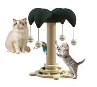 Arbre à chat - Griffoir pour chat en sisal | Plateau tournant interactif pour la relaxation, l'escalade, le dressage des chatons de race moyenne, fournitures pour animaux de compagnie