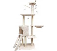 Arbre à chat hauteur 150cm Arbre à chats Tour à grimper Caverne pour chats Beige 10930