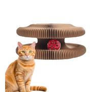 Arbre à chat - Jouet accordéon 24x24x11 cm, piste de sonnette, jeu d'exercice interactif conçu pour une utilisation intérieure et extérieure pour soutenir l'activité physique mentale | Utilisations