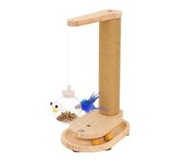 Arbre à chat - Jouets interactifs en sisal pour meubles, méthodes de montage, tour à griffoir | Jouet pour chats avec boule de roulement pour chatons de taille moyenne, petite et grande