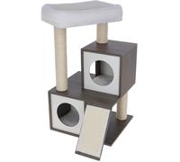 Kerbl Arbre à chat FLAIR – 48×44×86 cm – Blanc/gris – Sisal
