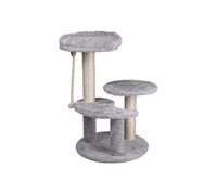 Arbre à Chat KZ GARDEN Hauteur 62 cm 3 Plateformes perchées Griffoir Sisal Corde de Jeu Tour à griffer Perchoir