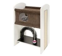 Ferplast Leo Arbre à Chat avec grattoir Marron 50 x 37 x 84 cm M