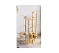 Arbre à Chat Maisons Quatre Saisons Grattoirs Universels pour Chat Chat Escalade Cadre intégré Cage à Chat Maison civière Arbre à Chat Accessoires pour Chat Solide Warm as Ever