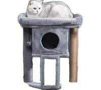 Arbre à chat, matériau en bois, design à trois couches