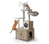 Arbre à chat, meuble à litière, armoire, maison pour chat, tour à chat XXL