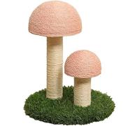 Arbre à chat - Meubles à plusieurs niveaux pour grimper, sauter et jouer - Design champignon avec échelle et pilier céleste - Parfait pour les chats actifs (couleur : C et B)