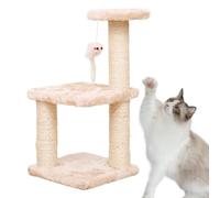 Arbre à Chat Moderne, Petit Arbre à Chat Base d'assiette carrée Stable,