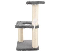 Arbre à Chat Multi-Couches Suspendu, Tour pour Chatons | Panneau Dense et Tube Papier, Surface en Lin, Facile à Nettoyer, pour Chats, Usage Intérieur