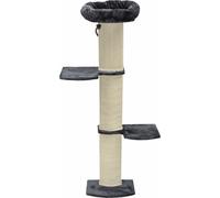Arbre à chat mural Arbre à chat à grimper nanook "Stella" - 45 x 35 x 186 cm - gris