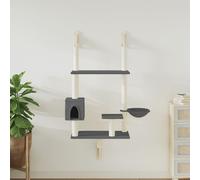 Arbre à Chat Mural avec Griffoir Poteau Animaux de Compagnie Intérieur vidaXL