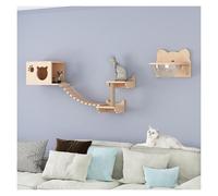 Arbre à Chat Mural, Cadre d'escalade Mural for Chat avec Capsule Spatiale, nid for, griffoir for et marches for(S5)