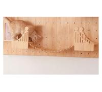 Arbre à Chat Mural, Étagère for Chat, étagères murales for en Panneau perforé, Combinaison de Bricolage Gratuite, n'occupe Pas d'espace(S11)