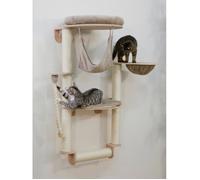 Arbre à chat mural - H. 138 cm - Dolomit Grappa Pro - KERBL - Taupe