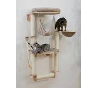 Arbre À Chat Mural - H. 138 Cm - Dolomit Grappa Pro - Kerbl - Taupe
