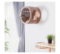 Arbre à Chat Mural, Meubles muraux for Chat en Bois Massif, Ensemble de nids à Capsules for, for Dormir, Jouer, Grimper(Style1)