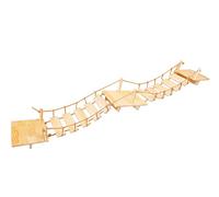 Arbre à Chat Mural,Mur d'escalade pour Chat 3 Lit pour Chat en Bois et Escalier Pont à 10 Étapes, Charge Max : 20KG (Design, 160 * 23 * 20 CM)
