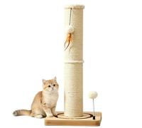 Arbre a Chat Mural, Parcours Chat avec Plateau Tournant à Billes, Base en Bois Robuste avec Griffoir en Sisal pour Chatons(70cm/28in)