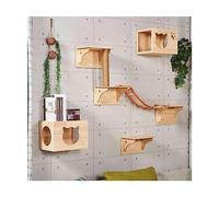 Arbre à chat mural spacieux - Étagères d'escalade délicates et centre d'activités pour chatons - Perchoir parfait pour jouer et explorer dans des espaces lumineux