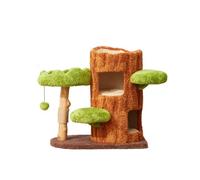 Arbre à Chat, Nid à Chat Chaud Plusieurs Niveaux avec griffoir, Jouets for Chats Pompons, condo for(M)