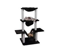 Cat Scratching Tree Hamza Black 60x57x122 cm FLAMINGO