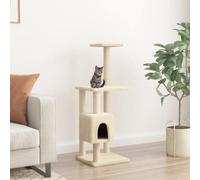 Arbre a Chat Pas Cher,Arbre à Chat avec griffoirs en sisal Crème 104 cm pour Chambre à Coucher, Salon