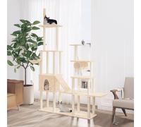 Arbre a Chat Pas Cher,Arbre à Chat avec griffoirs en sisal Crème 279 cm pour Salon, Chambre