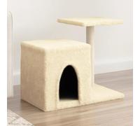 Arbre a Chat Pas Cher,Arbre à Chat avec griffoirs en sisal crème 50,5 cm pour Indoor