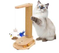 Arbre à Chat pour Chat - Corde en sisal Naturel, Tour à gratter en Bois, Distributeur de friandises interactif, Texture à gratter satisfaisante | pour Chatons Toutes Races Entretien Griffe Sain Salon