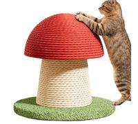 Arbre à chat pour chat - Tour en sisal en forme de champignon pour le jeu actif et l'exercice, favorise la santé des griffes avec un design amusant, parfait pour les chatons, les chats, la stimulation