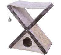 Arbre à Chat pour Grand Chat, Cadre d'escalade de Type X, Griffe de Chat pour Animaux de Compagnie, Plaque Pliante, lit en Chanvre et Sisal, nid de Chanvre, Griffe de meulage, Vision de Chat