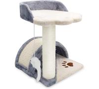 Arbre à chat pour grand chat, cadre d'escalade, petit nid de chat, plate-forme de saut pour chat, pont d'arche en sisal, plaque à griffer, griffoir pour chat (taille : gris) vision