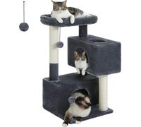 Arbre à chat pour grands chats, appartements spacieux, colonnes à griffer stables, AMT0237DGY