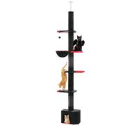 Arbre à chat réglable en hauteur, design gothique élégant, aire de jeu multi-niveaux , AMT0187BKAMT0187BK, 'année dernièreL'année dernière