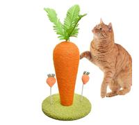 Arbre À Chat - Sisal | Poteau À Gratter Aux Carottes | Messages À Gratter pour Chats | Jouet d'escalade Et Jouet Durable pour Chats, Jeu D'intérieur, Protection des Meubles, Exercice, Entraînement Et