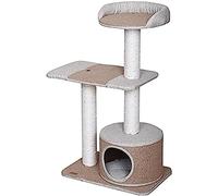 Arbre à chat spacieux - Centre d'activités pour toutes les saisons, jouet d'escalade et maison de jeu pour chats, niche confortable pour animaux de compagnie, design lumineux