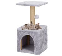 SPRINGOS Arbre à chat - Maison de jeu - Plateforme - Poteaux en sisal - 62 cm