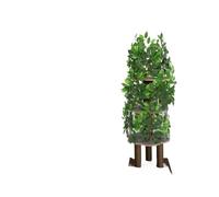 Arbre à Chat Stable avec Feuilles - Conception Peu encombrante, 4 Niveaux et 5 griffoirs for Grimper et se Reposer